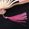 Summer Artistic Home Decoration Bamboo Craft Gift Sea Shell Shape Dance Fan Folding Fan Hand Fan Photography Prop