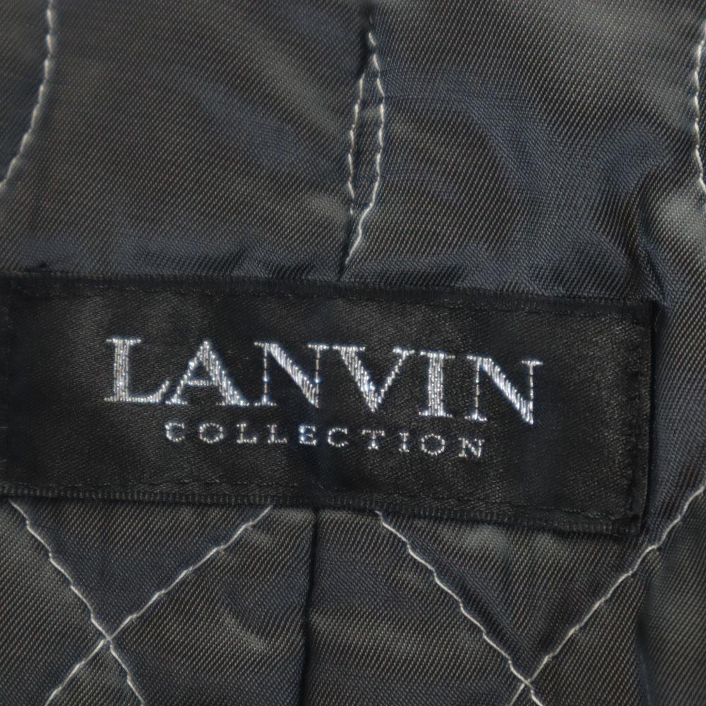 LANVIN LA COLLECTION Made In Japan Stainless Collar Coat Quilted Back Men's Used