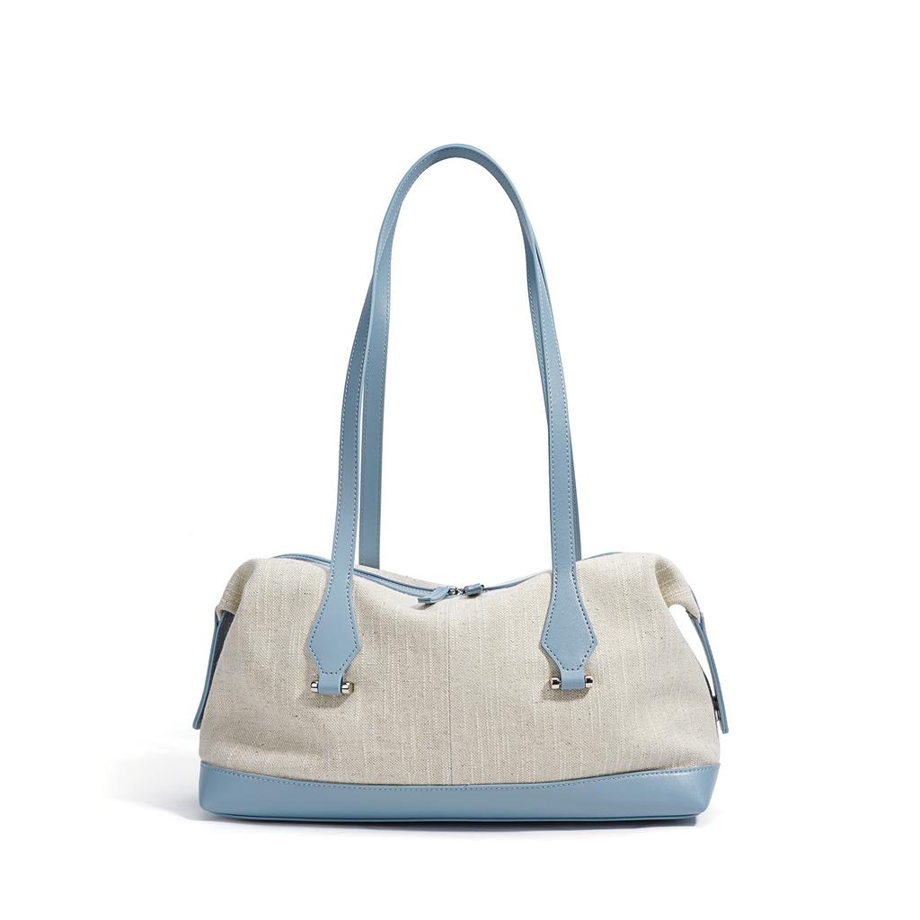 Cowhide Handheld Underarm Bag Large Capacity Commuter Shoulder Tote Bag