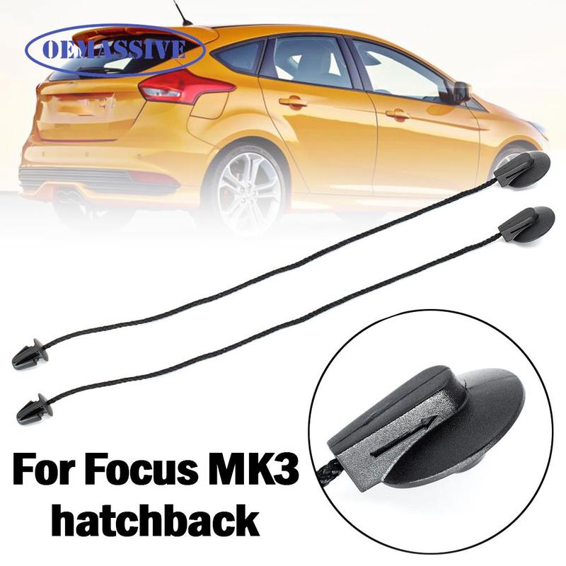OEMASSIVE Пара Для Ford Focus 3 Хэтчбек MK3 Задняя ПОЛКА БАГАЖНИКА Внутренняя ШТОРКА КРЫШКИ БАГАЖНИКА СТЯЖКА РЕМЕНЬ КЛИПСЫ