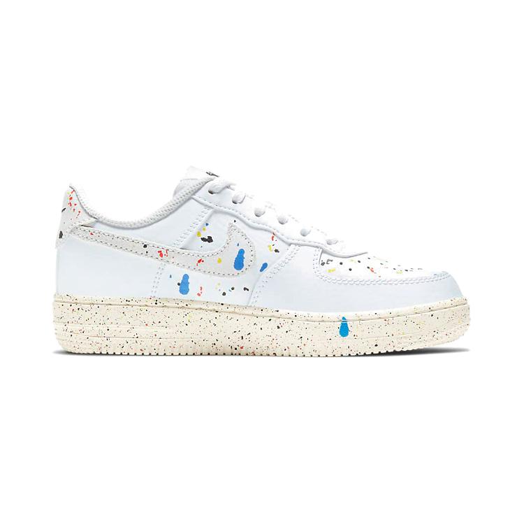 Nike Air Force 1 LV8 3 Resistenti all'Abrasione Scarpe da Skateboard Basse Bianche Bambini Età 3 7 Anni DJ2599-100
