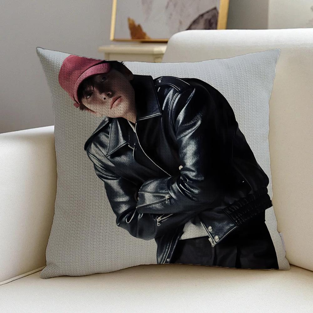 P-Ji Chang-Wook Cushion Cover Natural Linen Pillowcase Set, All-In-One Decor For Sofa, Bedroom & Chair