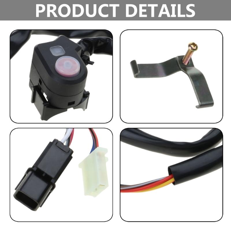 Motorcycle Universal Stop Start Kill Switch Button With Indicator Light