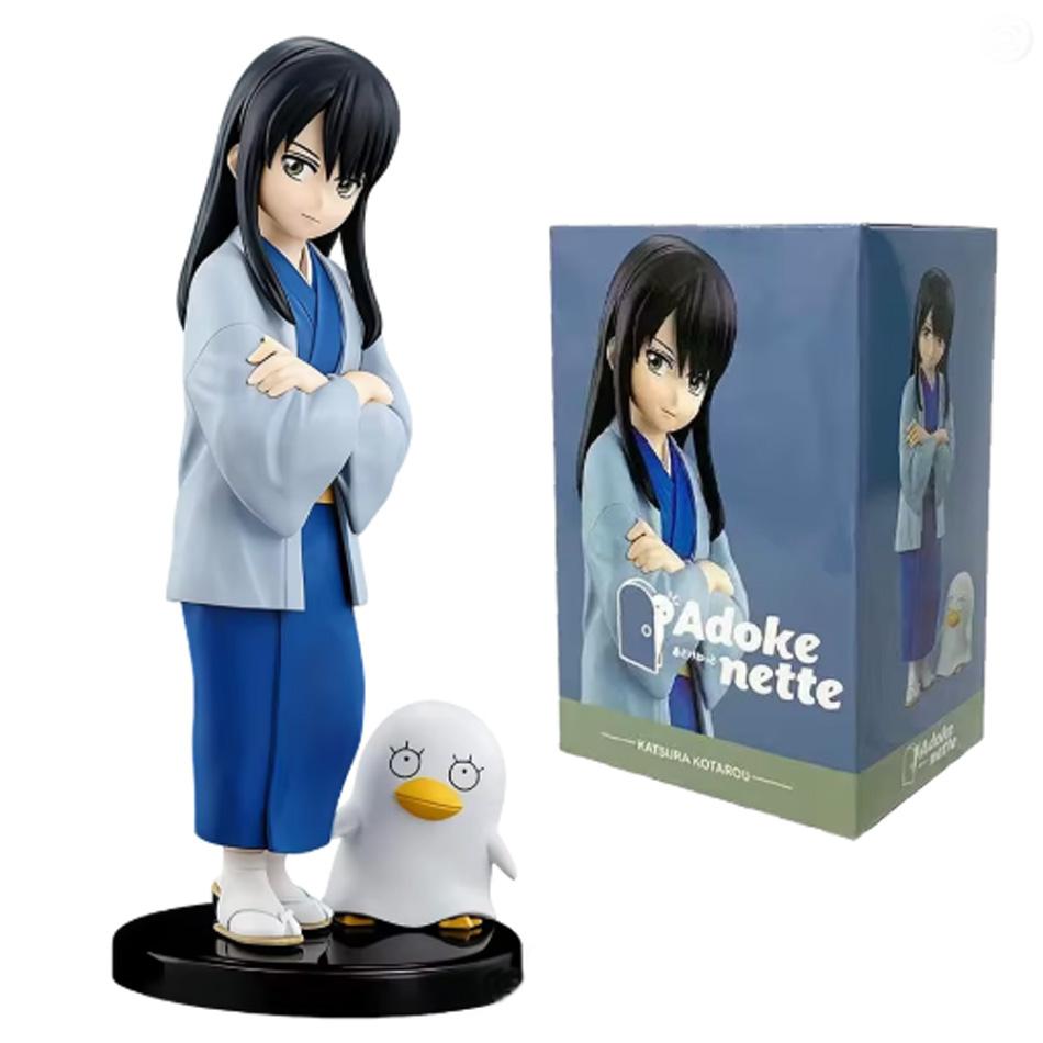 In Stock 14CM Anime Gintama Figure Sakata Gintoki Katsura Kotarou Animation Model Toys Gifts Collection Decoration Ornaments