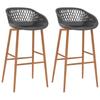 Day and Night - Day and Night Kitchen Stools 2 Units Gray