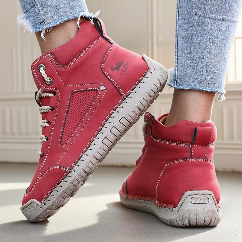 New Handmade Leather Women Shoes Casual Slip on Loafers Breathable Leather Shoes Flats Fashion Moccasins Tooling Shoes Plus Size