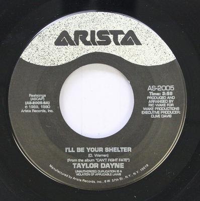 7inch Record TAYLOR DAYNE - I'll Be Your Shelter AS2005 Arista 1990 US Dance & Electronica Used