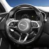 Suitable for Jaguar Carbon Fiber Texture Steering Wheel Cover with Segmented Quick-Release Design, Durable, for Models Such As F-Pace, E-PaceU4
