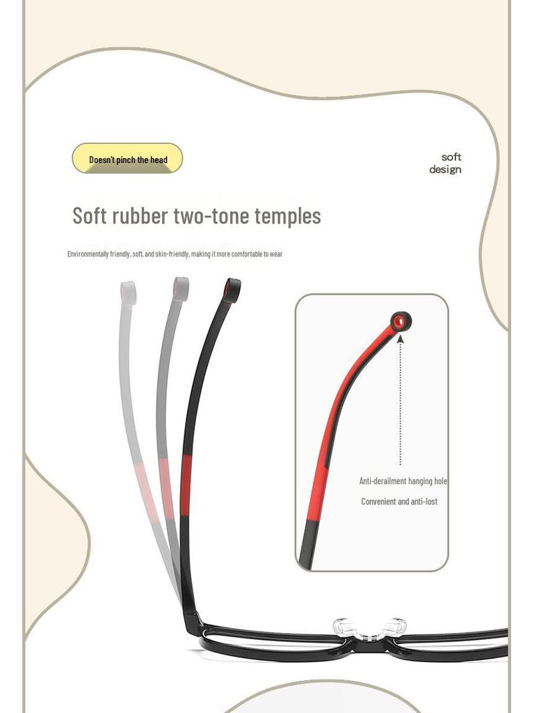 Children's TR90 Prescription Glasses Frame for Boys & Girls, Anti-Blue Light, Minimalist, Ages 8-12