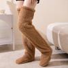 Long Thermal Floors Socks Thicken Plush Stockings Women Fashion Thigh High Socks  Sleeping Socks