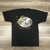 Vintage Ghost Riders Shirt Herren L Schwarz AC-130 Spectre Militärisch Skelett USA Unisex T-Shirt