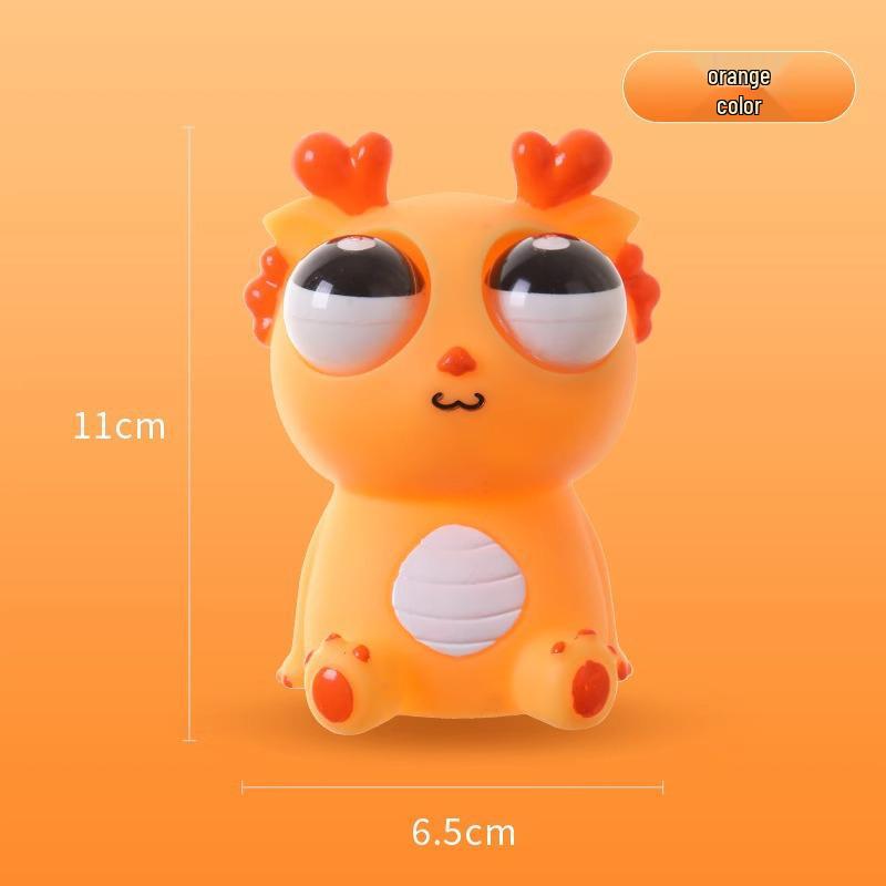 Dao Le Ge Pop-Eye Dragon Decompression Toy - Stress Relief, Squeeze & Pinch for Kids' Creative Pranks