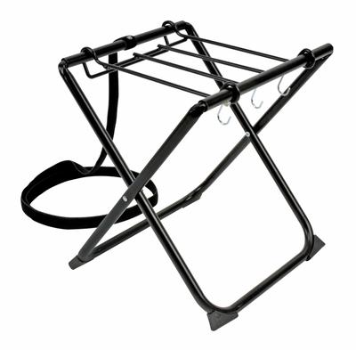 CAPTAIN STAG Ständer Wassertankständer Polytankständer SturzsicherungsteileBefestigungsgurt3 Haken enthalten Schwarz UC-1879