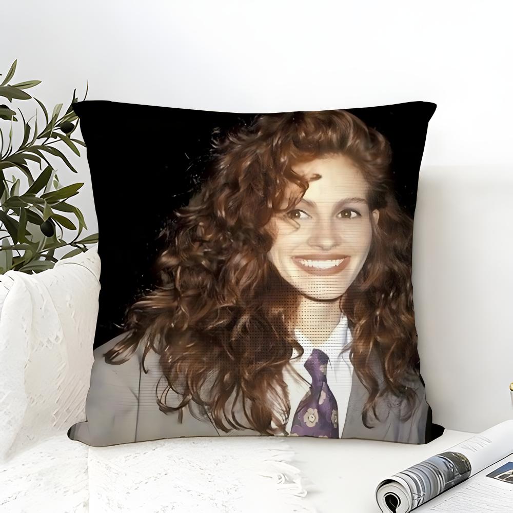 Hot American Actor J-Julia Roberts Pillow Case linen pillow case sofa home decor cushion cover cushion cove