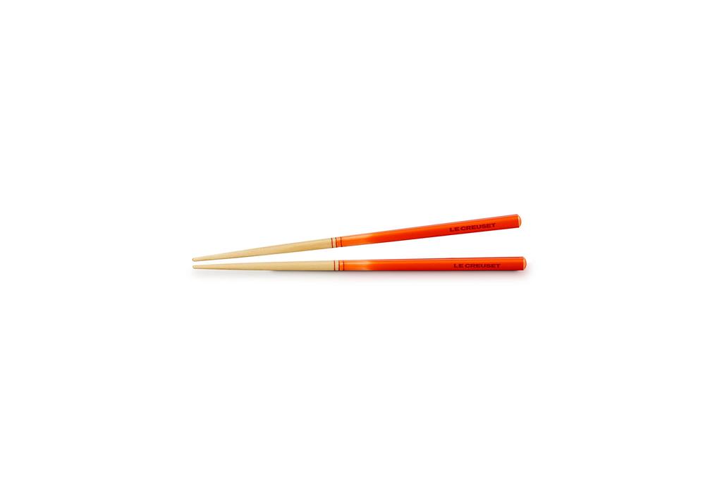 LE CREUSET Chopsticks Orange Made In Japan