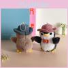Penguin Stuffed Doll With Bow Hat Portable Plush Toy For Bag Accessory