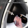 20pcs Wheel Tire Valve Lid Cover Leak-proof Tire Valve Stem Cap Copper Slotted Head Stem Cover Auto Repair Parts