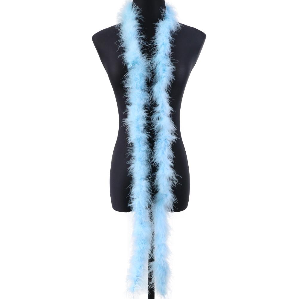 DIY 11G Marabou Feathers Boa For Shaw 2 Meters Turkey Plumes Frigne For DIY Wedding Dress Clothing Shawl Decoration Sewing Crafts