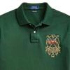 Polo Ralph Lauren Logo Vyšívané Ležérní Pletené Polo Tričko s Krátkým Rukávem Pánské Polo Trička Tmavě Zelená 710807546-005