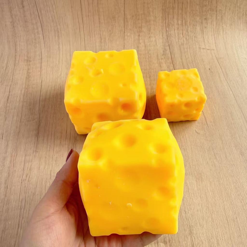 Large 6Cm7Cm10Cm Cheese Pinch Music Decompression Artifact Food Play Vent Decompression Toy