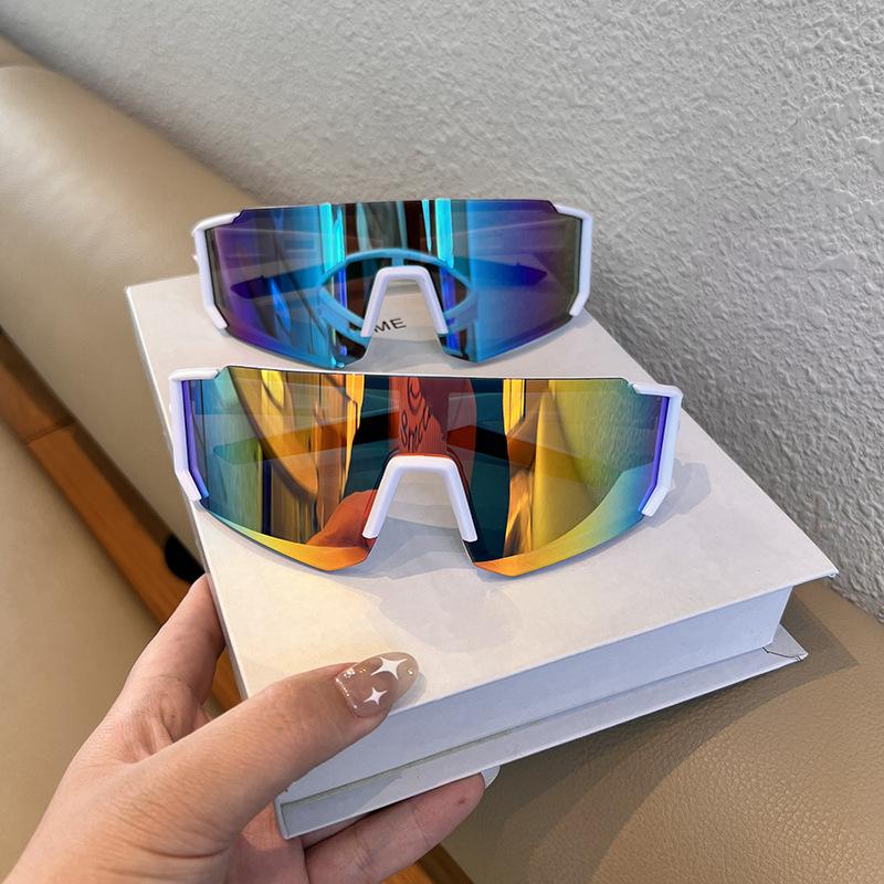 Oversized Square Frame Sports Glasses Men Women High Quality Sunglasses Retro Punk Windproof for Ski Bike Outdoor