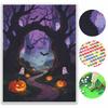 Halloween Diamond Painting Kit Pumpkin Forest Handmade Diy Painting Home Decoration Painting