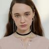 Brown Velvet Choker (L244MNK030)