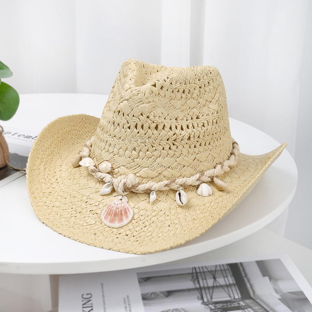 Outdoor Travel Beach Sun Hat Sun Protection Sun Hat Men and Women's New Western Denim Straw Hat