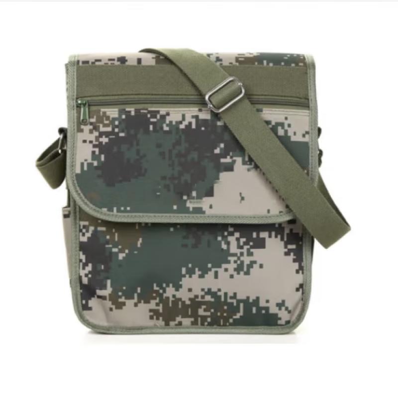 Канвасная сумка через плечо с цифровым камуфляжем