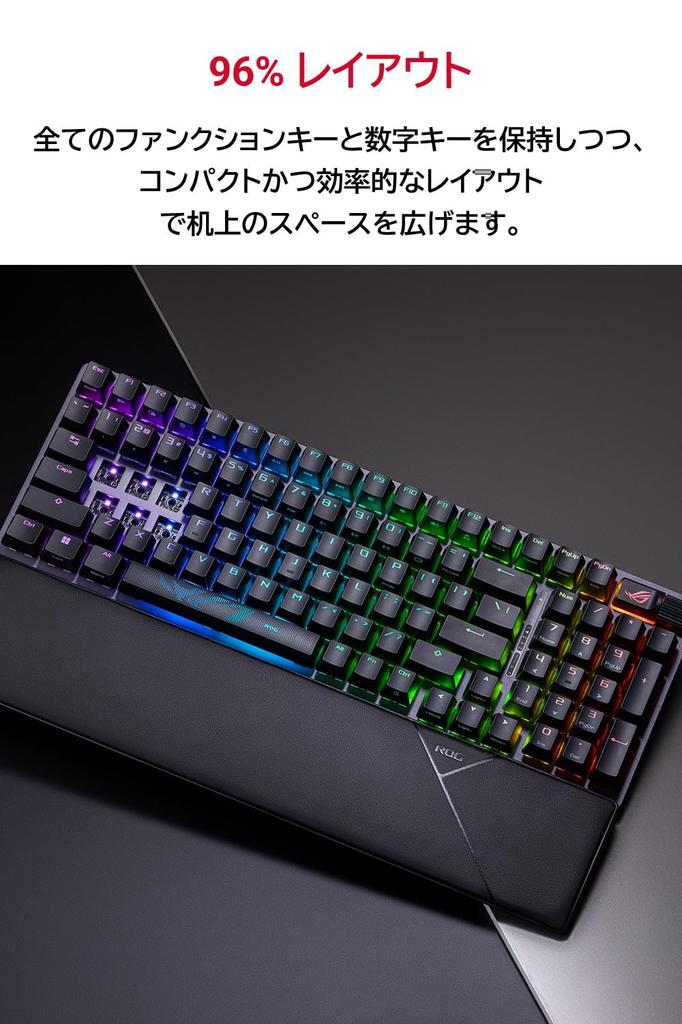 ASUS ROG Strix Scope II 96 Wireless Gaming lubricated ROG NX Snow mechanical keyboard silicone angle Keyboard Tri-mode connection/Streaming