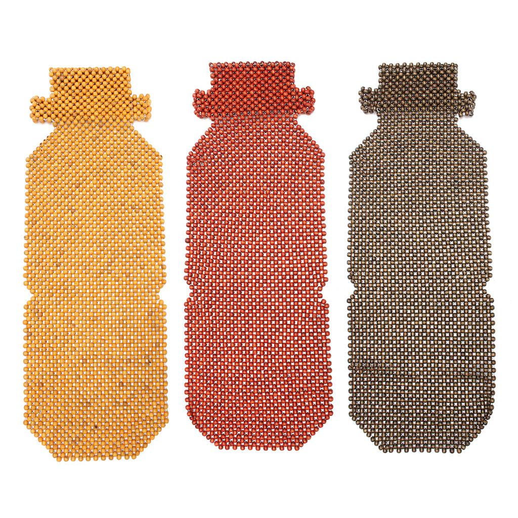 Natural Wood Beaded Seat Cool Wooden Beads Seat | Wooden Bead Car/Van/Taxi Front Seat Massaging Cool Cushion Makes Driving More Bearable And Less Pai-nful - View #7