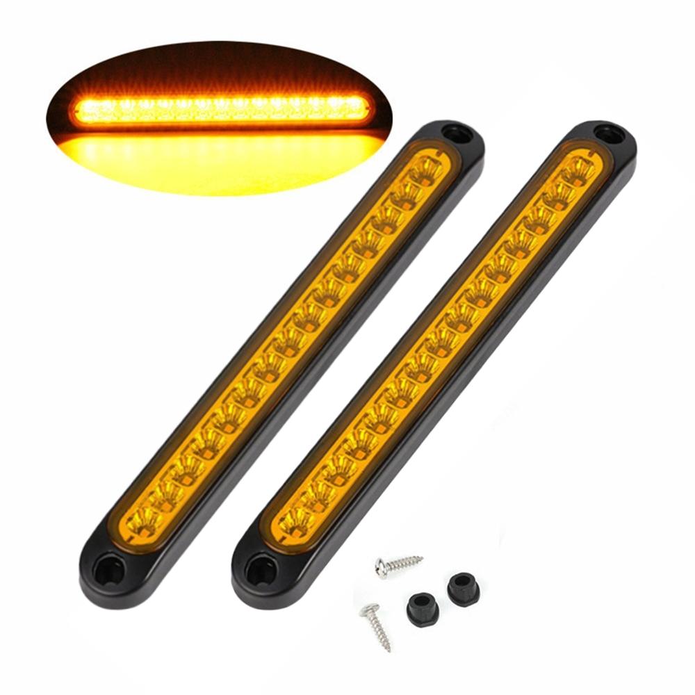 2PCS 24v LED Lights Truck Rear Lights 12 v Tail Lights Trailer Tail Light Waterproof 15LED Stop Brake Light For Trailer