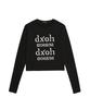 D.XO.H Logo Season Semi-Warmer Crop Top [Black]