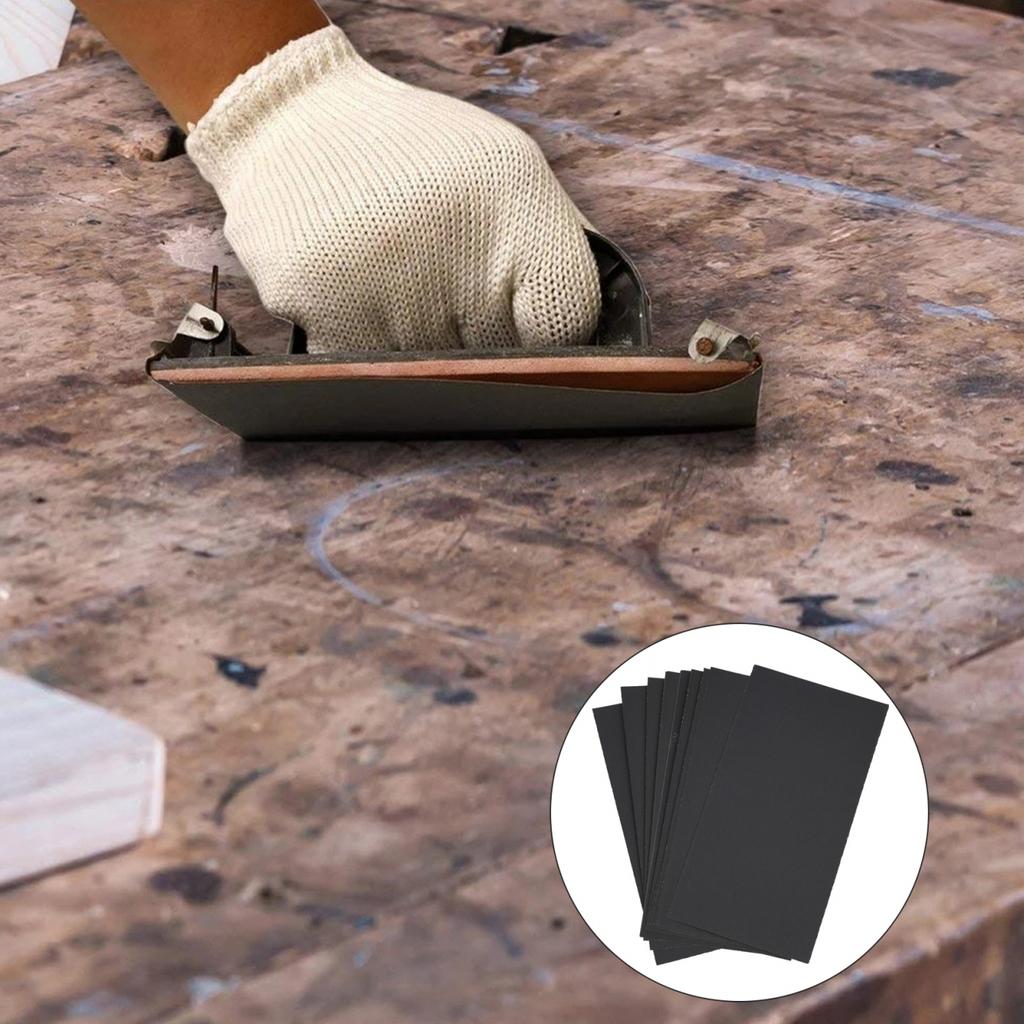 10pcs Sandpaper 3in*5-1/2in 600/800/1000/1200/1500/2000/2500Grit