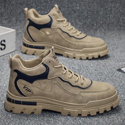 Fashion Men's Boots Sneakers  Spring Autumn New Platform British Casual Shoes Outdoor Boots Lace Up Anti Slip Ankle Boots Zapatos