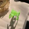 1/2 Pièces Mode Clip d'Oreille Grenouille Verte pour Femmes Filles Créatif Mignon Animal Manchette d'Oreille sans Perçage Bijoux Esthétiques Cadeaux