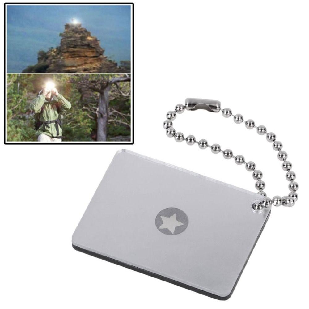 Aiming Sight Emergency Signaling Device Reflective Surface Daylight Rescue Mirror Hiking