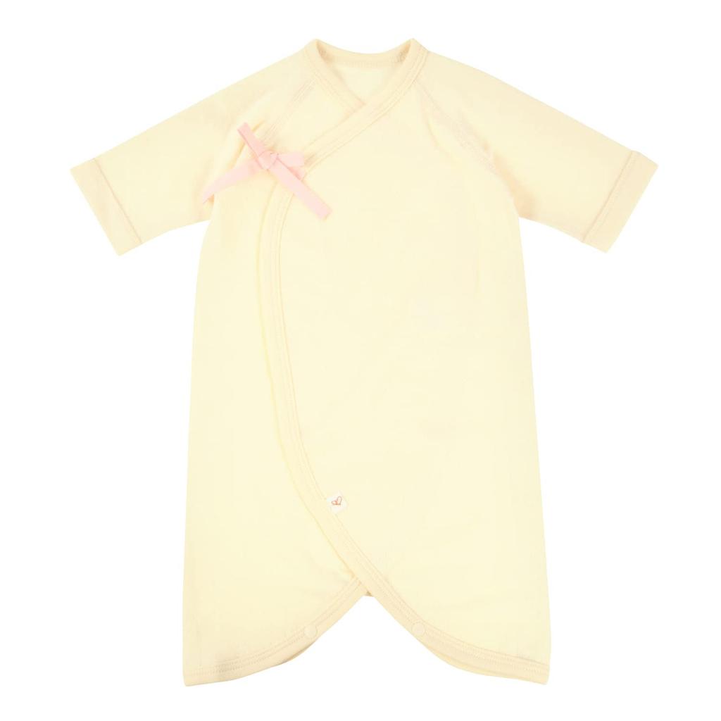 Pure Organic Newborn Fitted Combination Organic Made in Soft Double Gauze Knit Sizes All Long Sleeve Undershirt, Undershirt, 100% Cotton, Japan,