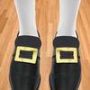 2x Gold Buckle Shoe Cover, Lightweight, Costume Accessory for Cosplay