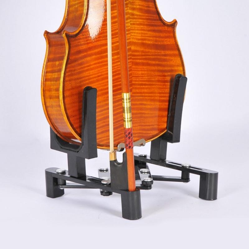 Supporto per Violino Pieghevole Portatile Regolabile Supporto per Violino Portatile in Plastica Supporto da Pavimento Accessori per Strumenti a Corda