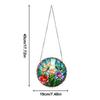 Suncatcher Ornament 19cm 2D Stained Animal Puzzle Butterfly Cat Window Decoration for Window Wall Home Living Room Bedroom