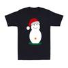 Santa Claus Rude Snowman Merry Christmas Novelty Vintage Men's T-Shirt T-shirt