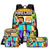 Minecraft Large Capacity High Value High Definition Printing Anti-Hunchback Wear-Resistant Large Capacity Schoolbag