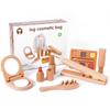 Korean Style Wooden Pretend Makeup Set: Eyeshadow, Powder, Lipstick, Perfume & Hairdressing