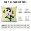 K-Keroro G-Gunsou Frog Pillow Case Plush Fabric Soft Double Sided Print Sofa Cushion Cover Throw Pillow Covers