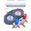 AC Manifold Gauge Set 500PSI 800PSI Dual Gauges 5ft Hose AC Charging Gauge Kit for R600 R290 R410A R32 System