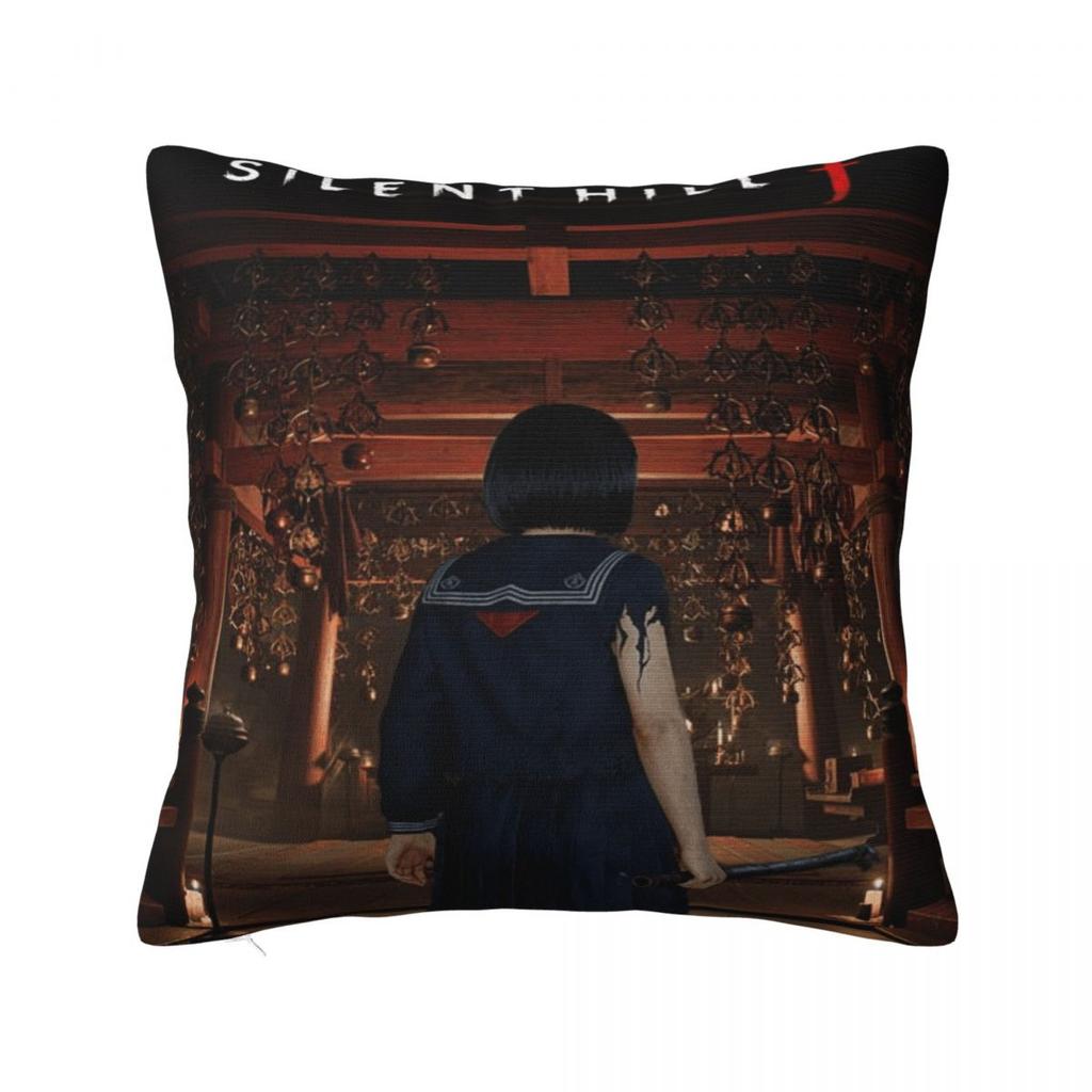 Silent Hill F Video Game Horror Halloween Pillowcase Merch Soft Cushion Cover Pillow Covers Seater Decor Zipper Multi Size