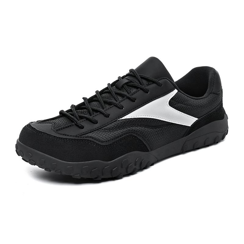 

TUINANLE New Arrival: Wide-Fit, Plus-Size Outdoor Sneakers for Couples – Minimalist Black Casual Shoes 39