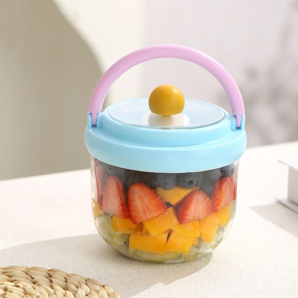 with Spoon Breakfast Cup Leak-proof Oatmeal Cup Portable Salad Cup  Worker