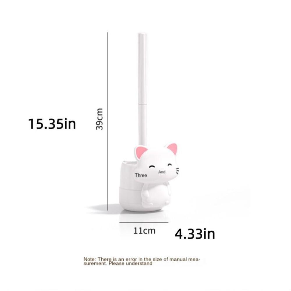 Cat Pattern Toilet Brush No Dead Corners Cleaning Brush New Cleaning Brush Set  Toilet